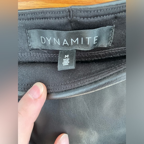 Dynamite faux leather pull on pencil skirt. - Picture 2 of 5